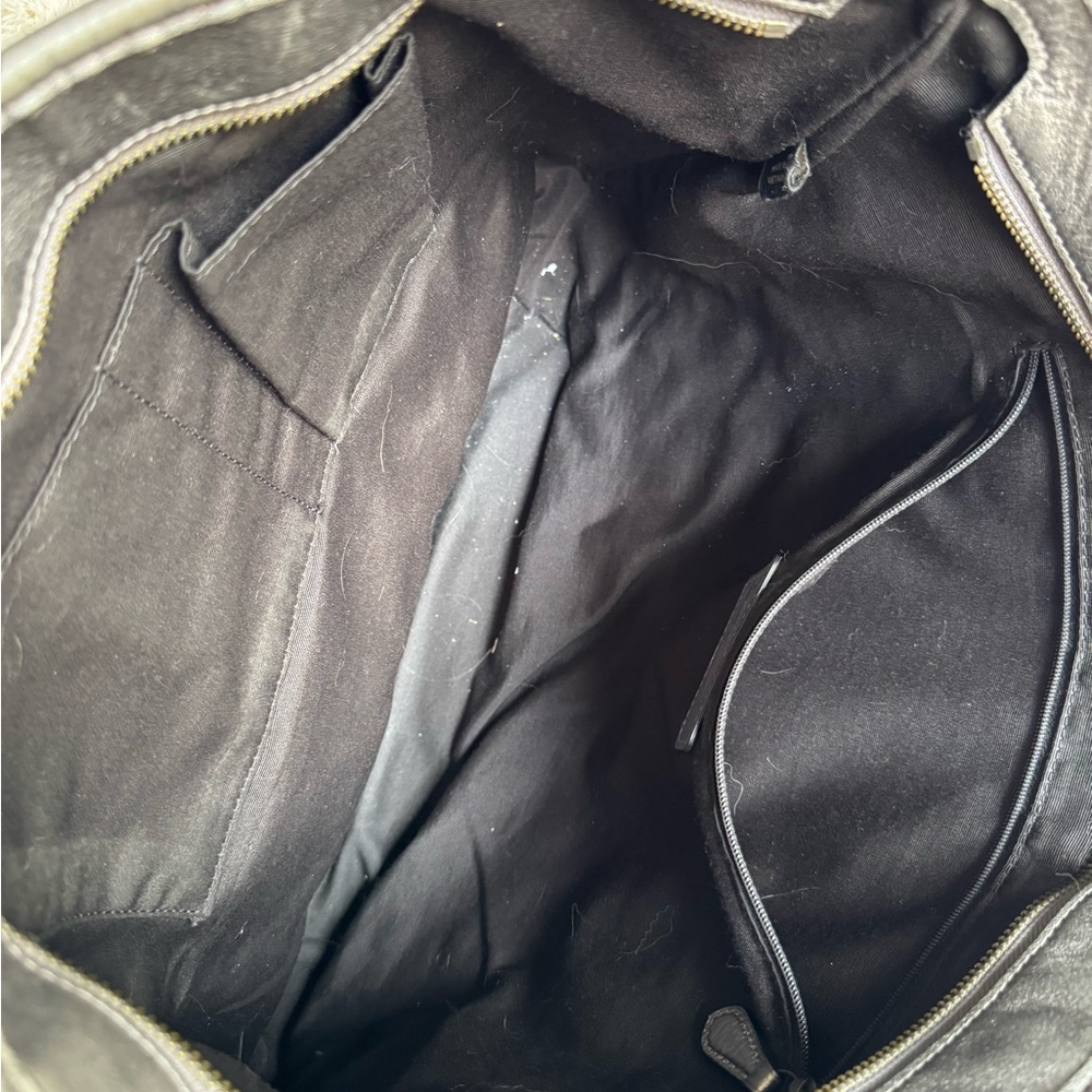 Metallic Silver Coach Tote - Picture 5 of 12